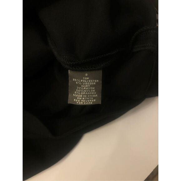 Taylor - Black Sleeveless Dress with Silver Beaded Neck Detail size 8 - Picture 10 of 12